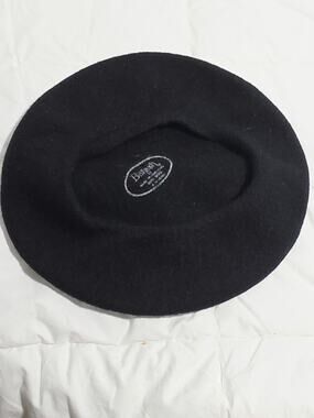 Banash Beret 100% Wool Camel Beret Hat Vtg French Style Boho Retro Knit Y2K